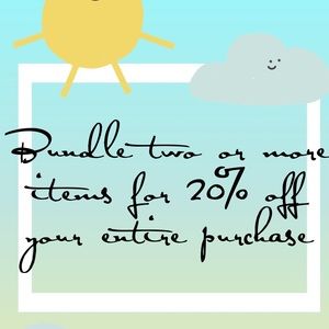 BUNDLE AND SAVE 20% on your purchase